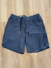 Rhone Men  s Medium Athletic Workout Shorts Dark Gray Stretch Training