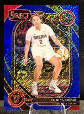 2025 Select WNBA Te-Hina Paopao Blue Shimmer FOTL 2/7 Jersey Match Dream RC