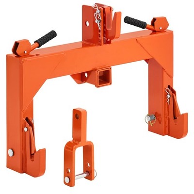 3 Point Quick Hitch Adapter For Category 1 Tractors & 2'' Receiver Hitch 3000Lbs