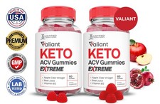 Valiant Keto Extreme ACV Gummies 2000MG Apple...