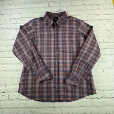 REI Co-op Sahara Plaid Button Up Shirt Women's Large Excellent Purple