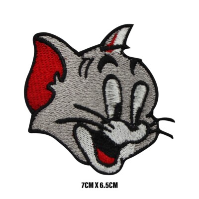 Happy Tom Face Disney Cartoon Bügelbild/Aufnähen Patch bestickt Applikation für Kleidung
