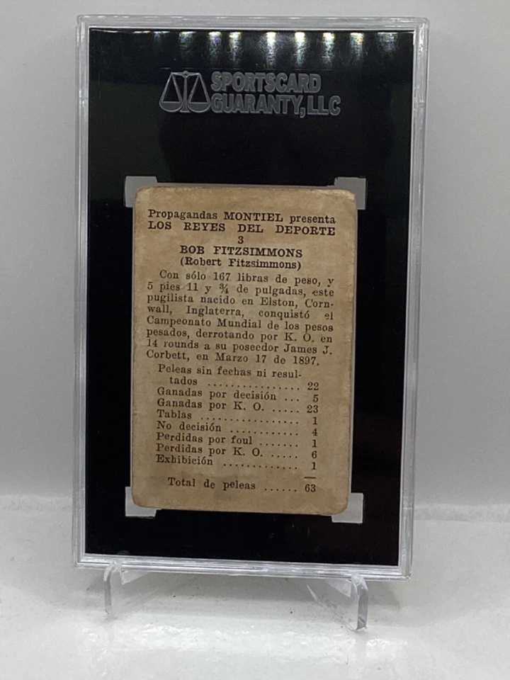 1946-47 Propaganda Montiel #3 Bob Fitzsimmons SGC 1.5 - Image 2 of 2