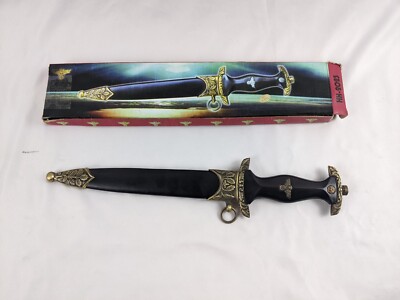 European Knight Dagger Historical Dagger 37cm Hand-Made with Scabbard P91