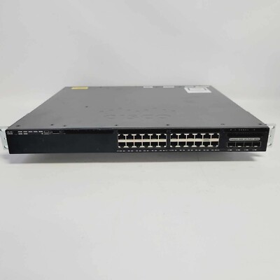 Cisco WS-C3650-24PS-L 24-Port PoE+ 3650 Switch w/ AC Power - 1 Year Warranty