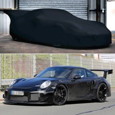 Indoor Car Cover Stain Stretch Dust-proof Custom Black For Porsche 911 Gt2 Gt3