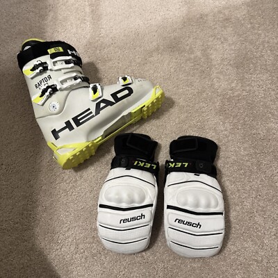 Reusch World Champ Ski Racing Mitten Gloves White Size 10 Large FIS