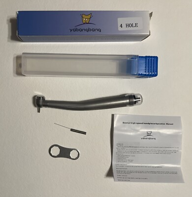 Dental High Speed Handpiece with LED Air Turbine 4 Hole 10 PCS.
