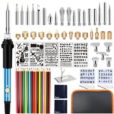 Brandmalerei Lötkolben Set 76PCS Lötset Brandmalkolben Einstellbare Temperatur