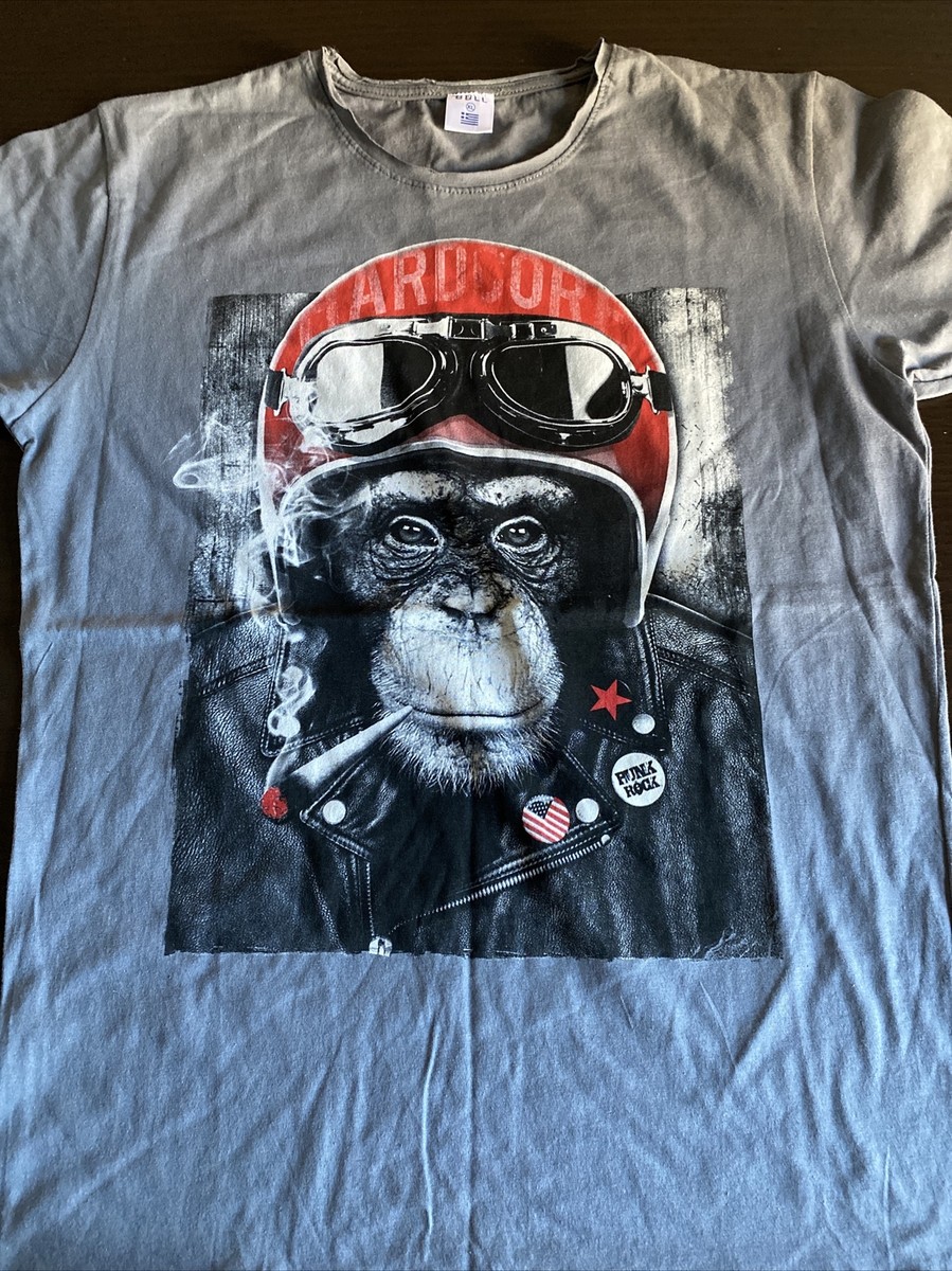 Bull T-Shirt - Punk Rock - Ape - Monkey - Hardcore - Sweden