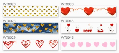 Washi-Klebebänder mit Love Valentines-Motiv - kostenloser Versand am selben Tag - UK-Bestand - 10 m Rolle