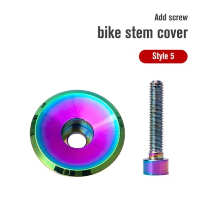 Bicycle Stem Top Cap - 31.6mm Aluminum Cover For Road & Mountain Bikes