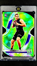 2020 Panini Spectra Neon Green Die-Cut Prizm #197 Nate Stanley RC Rookie /30