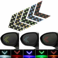 For Car Side Mirror Turn Signal Accessories 1Pair Car 14-SMD LED Lights Arrow