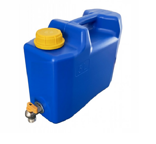Wasserkanister mit Hahn Trinkwasserkanister Tankbehälter Camping LKW BUS 5l
