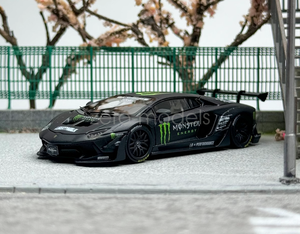 JEC 1:64 Black Aventador LP700 Monster LBWK Sports Model Diecast