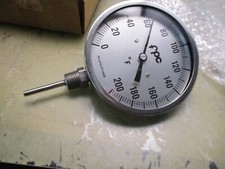 FPC industrial 5" thermometer 0-200 F VR 1/2" NPT H-3.5 