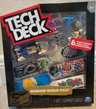 New Tech Deck SK8 Shop 50 Years SANTA CRUZ Skateboards Fingerboards Bonus Pack