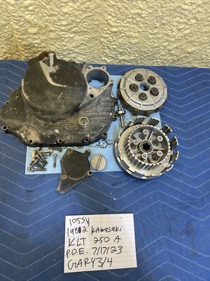 1982 Kawasaki KlT 250 Clutch Cover Basket Plate Assembly 105