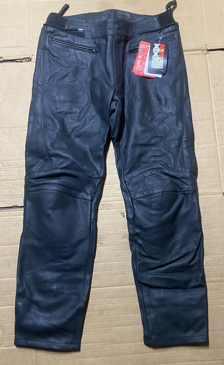 RST INTERSTATE Mens Leather Motorcycle Trousers Size UK 34
