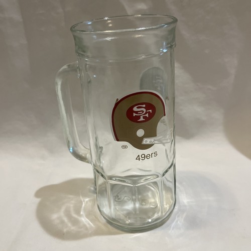 Vintage 1980's San Fransisco 49ers NFL Football Fisher Peanuts Glass
