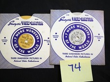 LOT 2x EARLY View-Master reels - COLORADO Red Rocks 53 Garden of Gods 51