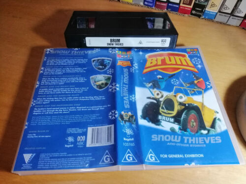 BRUM - Snow Thieves - (6 Episodes) - 2002 Australian ABC for Kids VHS Pal Issue - Afbeelding 1 van 1