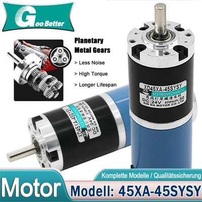 10RPM-500RPM Planetengetriebe Motor 25W DC 12V/24V Gleichstrom Motor 45XA-45SYSY