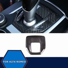 Carbon Fiber Console Gear Shift Panel Trim For Alfa Romeo Giulia Stelvio 2017-19