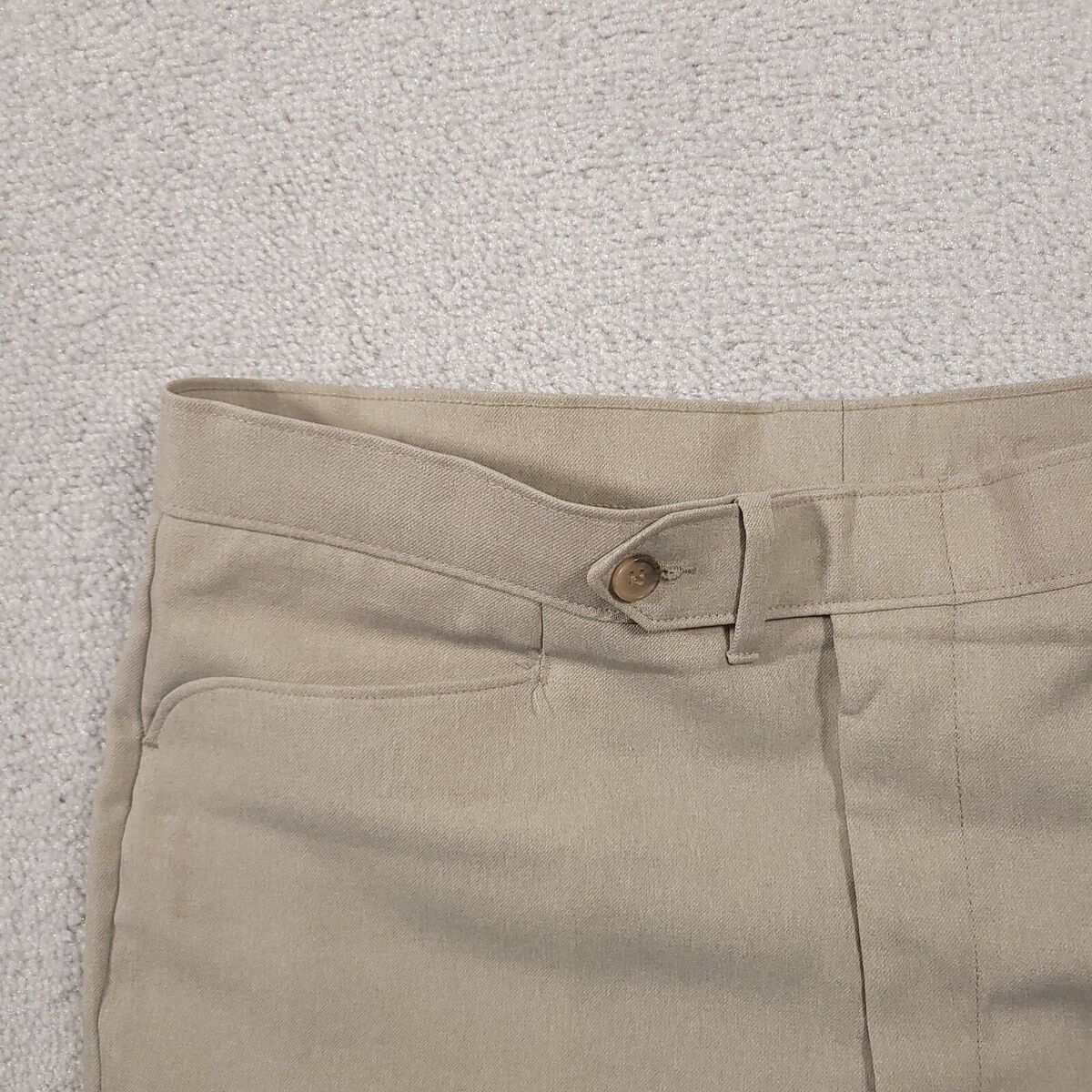 Vintage 70s Levi's Action Slacks Mens 37X31.5 Light Beige Vintage 70s Levi's Action Slacks Mens 37X31.5 Light Beige