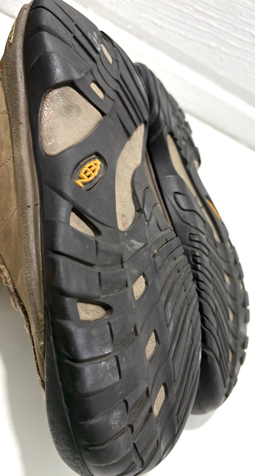 Scarpe stringate Keen Hiking Presidio Oxford in pelle marrone da donna taglia 8