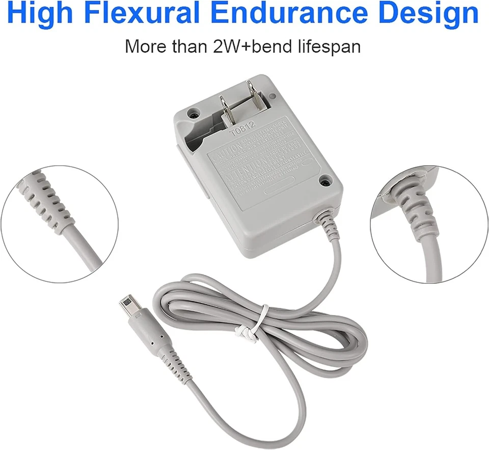 AC Adapter Home Wall Charger Cable Power Plug for Nintendo DSi/ 2DS/ 3DS/ DSi XL - Image 4 of 4