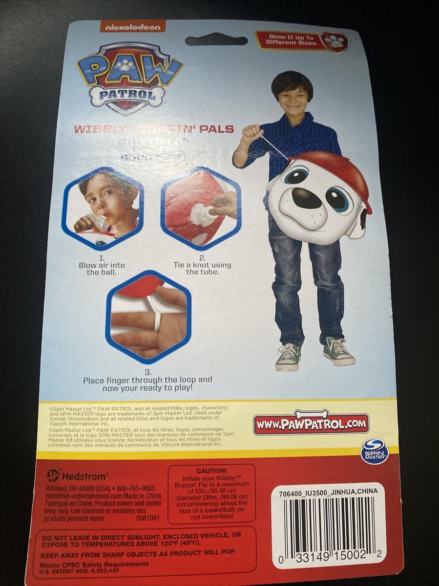 PAW PATROL. Inflatable Punch Ball Wibbly Boppin Pals Toy | eBay