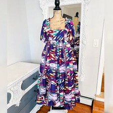 SALE New York Couture *One of a Kind* Purple Puff Sleeve Maxi Dress