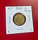 1957 Thailand 25 Satang Coin - Nice World Coin !