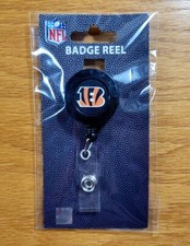 CINCINNATI BENGALS Aminco Plastic Retractable I.D. Holder Badge Reel - BRAND NEW