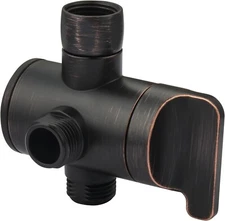 NEW "Bright Shower" 3-Way Shower Head Diverter Valve-Oil Rubbed Bronze (PBA0907)