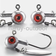 20pcs 1/8 1/6 1/4oz Lead Jig Head Spinner Bait Fishing Hooks Bass Crappie
