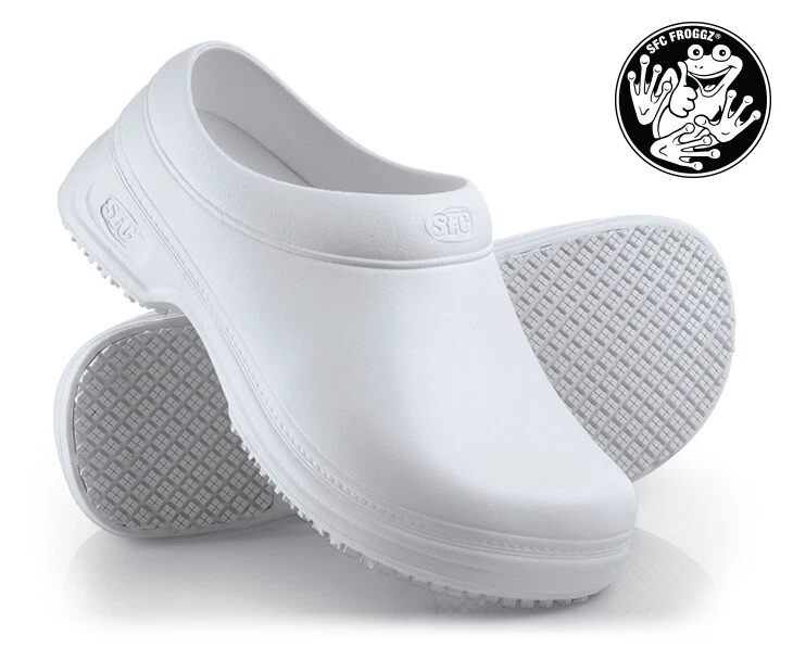 SFC Shoes for Crews Froggz Pro White Rubber 5009 Size 8 Men 41 44 NEW