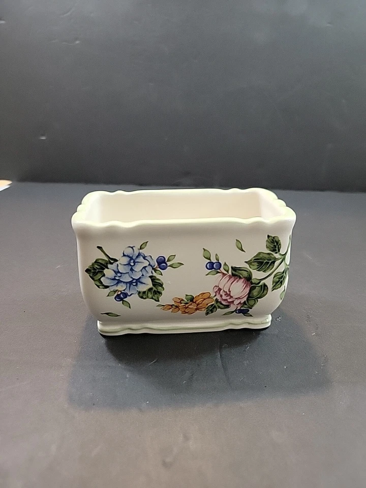 Porta paquetes de azúcar de porcelana de jardín vintage Princess House Foto 3 de 4