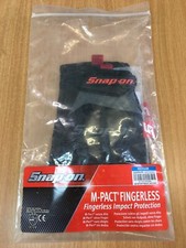 Snap-On Tools M-Pact Fingerless Impact Protection Gloves Medium FREE Pen New