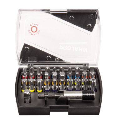 Projahn 1/4'' Professional Bitbox mit markierten Color Bits 32-tlg. Torsion Bits