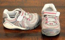 Stride Rite TODDLER BOY SNEAKERS size 4 Shoes Red Athletic Easy On