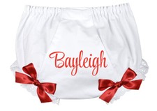 PERSONALIZED BIRTHDAY BLOOMER - DIAPER COVER - BABY GIRL - PERSONALIZED PANTY