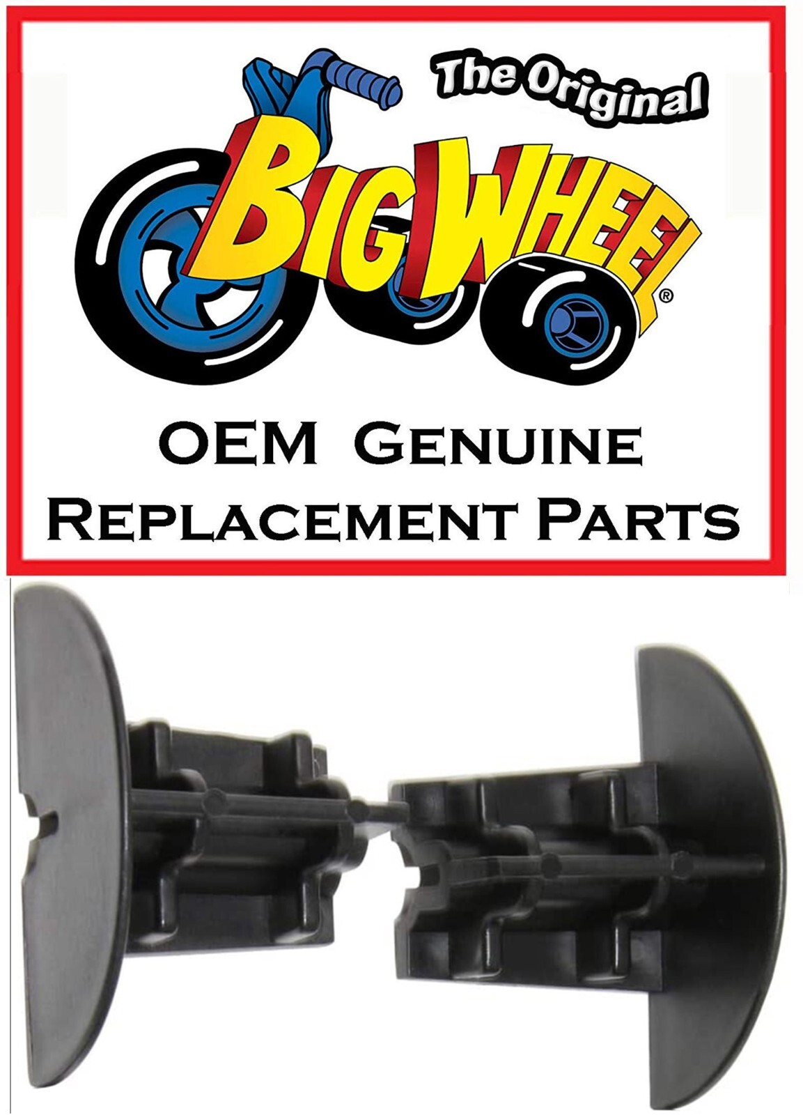 2 Black Wheel Inserts for The Original Big Wheel 16" Trike - Replacement Part