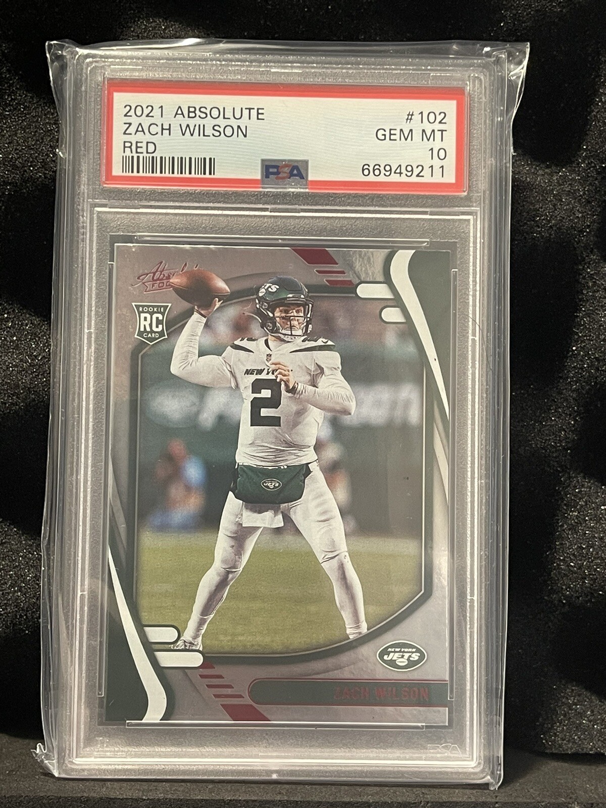 Zach Wilson Panini Absolute #102 Red