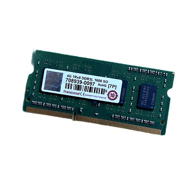 4GB SO-DIMM 1Rx8 DDR3L PC3L-12800S Notebook Speicher Ram Transcend #4082