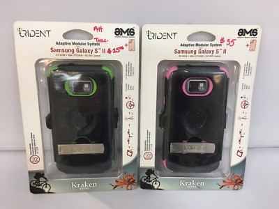 Trident Kraken Case w/ Holster for Samsung Galaxy S2 - Green or pink