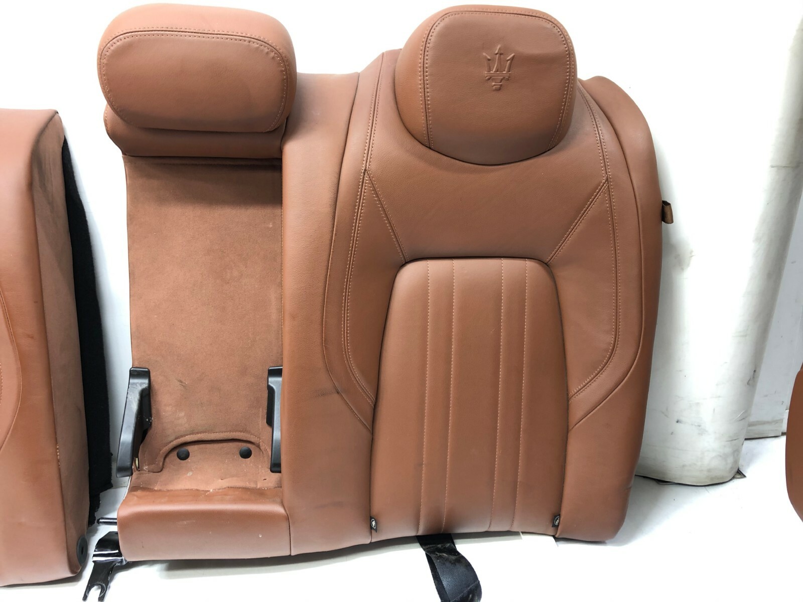 2014-2017 MASERATI GHIBLI FRONT REAR COMPLETE LEATHER SEAT CUSHION SET OEM.