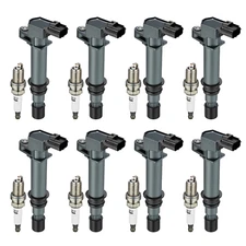 8 Ignition Coils Pack uf297 and Spark Plug For 2000-2007 Dodge Dakota 4.7L V8